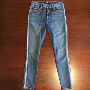Hudson Barbara Side-Striped Skinny Jeans